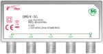 JollyLine 45219/5G Διακλαδωτής Ιστού TV 4 Εξόδων 40-694MHz με 1x Power Pass DPE/4 -5G - Image 2