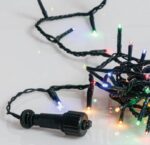 Χριστουγεννιάτικα Λαμπάκια 300 LED 15m Πολύχρωμα IP44 Επεκτάσιμο με Πράσινο Καλώδιο 3m, 8 Προγράμματα 80425