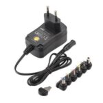 Τροφοδοτικό Πρίζας Switching Ρυθμιζόμενο 3÷12VDC 600mA με 6 Βύσματα MWCL3N06GS