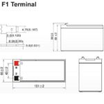 Ultracell Μπαταρία Μολύβδου 12V 7Ah 151x65x93.5mm Ακροδέκτες F1 4.8mm UL-12 7Ah - Image 3