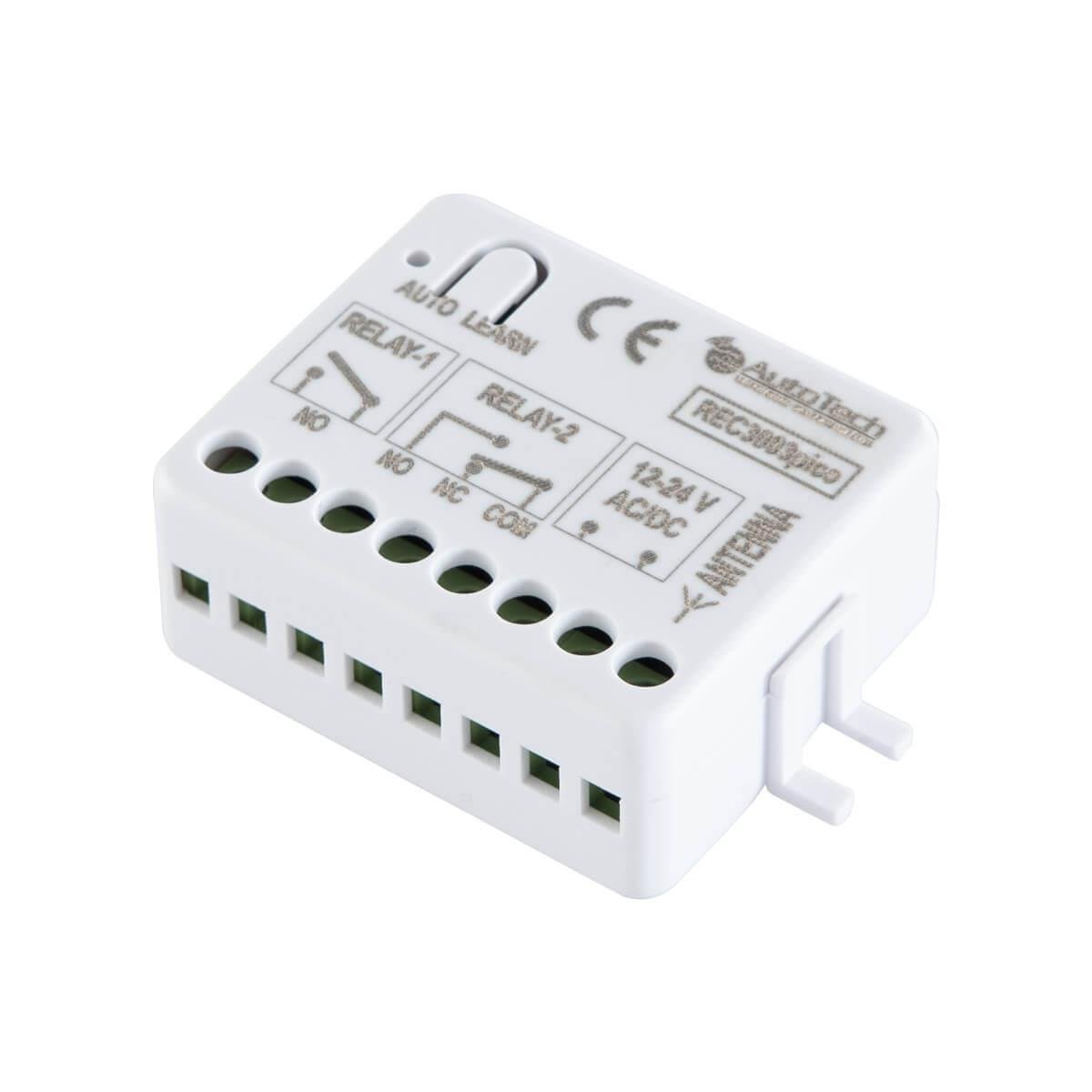 470601-o1-2.jpg Autotech REC 3003 Pico Δέκτης Τηλεχειρισμού 12/24V 1Α 433MHz 2 Εντολών Κυλιόμενου Κωδικού Keeloq 64bit - Image 1