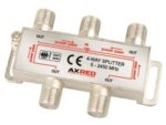 AXRed Διακλαδωτής TV & SAT 4 Eξόδων 5-2400MHz με Power Pass