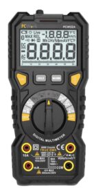 PCWork PCW02A Ψηφιακό Πολύμετρο True RMS, Auto Range με Μέτρηση Πυκνωτών, Θερμοκρασίας, Συχνότητας, NCV & Φως LED 188x88x58mm