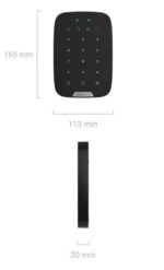 Ajax Systems KeyPad S Plus Ασύρματο Πληκτρολόγιο Αφής με Αναγνώστη RFID & Φωτιζόμενα Πλήκτρα Μαύρο - Image 5