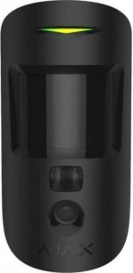 Ajax Systems MotionCam S PhOD Ασύρματος Ανιχνευτής Κίνησης Συναγερμού PIR με Αγνόηση Κατοικιδίων & Φωτογραφική Κάμερα Μαύρος