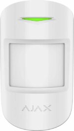 Ajax Systems MotionProtect S Plus Ασύρματος Ανιχνευτής Κίνησης Συναγερμού PIR, Microwave & Αγνόηση Κατοικιδίων Λευκός - Image 2