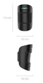 Ajax Systems MotionProtect S Plus Ασύρματος Ανιχνευτής Κίνησης Συναγερμού PIR, Microwave & Αγνόηση Κατοικιδίων Λευκός - Image 5