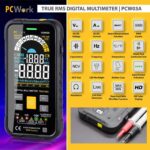 PCWork PCW03A Πολύμετρο True RMS, Auto Range με Μέτρηση Πυκνωτών, Θερμοκρασίας, Συχνότητας & NCV 165x80x22mm - Image 4