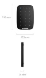 Ajax Systems KeyPad Ασύρματο Πληκτρολόγιο Αφής με Φωτιζόμενα Πλήκτρα Λευκό - Image 5