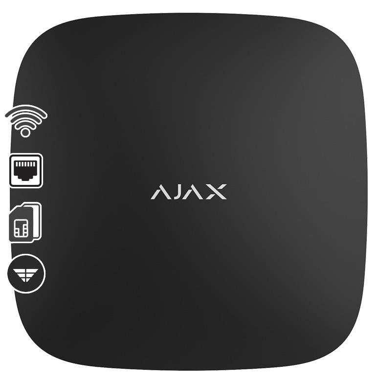 656923040-o1.jpg Ajax Systems Hub 2 Plus Κεντρική Μονάδα με Dual Sim GSM 2G/4G, Wi-Fi, LAN, Επίβλεψη Καμερών Μαύρη - Image 1