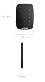 Ajax Systems KeyPad Ασύρματο Πληκτρολόγιο Αφής με Φωτιζόμενα Πλήκτρα Μαύρο - Image 5