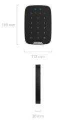 Ajax Systems KeyPad Plus Ασύρματο Πληκτρολόγιο Αφής με Αναγνώστη RFID & Φωτιζόμενα Πλήκτρα Μαύρο - Image 5