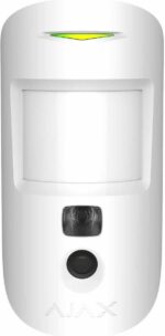 Ajax Systems MotionCam Ασύρματος Ανιχνευτής Κίνησης Συναγερμού PIR με Αγνόηση Κατοικιδίων & Φωτογραφική Κάμερα Λευκός