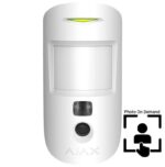 Ajax Systems MotionCam PhOD Ασύρματος Ανιχνευτής Κίνησης Συναγερμού PIR με Αγνόηση Κατοικιδίων & Φωτογραφική Κάμερα Λευκός