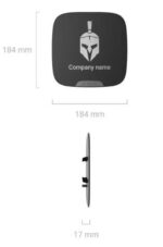 Ajax Systems BrandPlate Καπάκι για τις Εξωτερικές Σειρήνες DoubleDeck Λευκό - Image 3