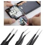 PCWork PCW08G Σετ 9 Λαβίδων/Προσέλες Ακριβείας από Ανοξείδωτο Ατσάλι, ESD Safe - Image 3