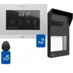 Golmar S5112/ART7W ΚΙΤ Θυροτηλεόρασης 2 Διαμερισμάτων 2MP 120° RFID με Έγχρωμη Οθόνη Αφής Wi-Fi 7" Τεχνολογία 2 Καλωδίων G2+