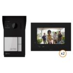 Golmar S5102/ART7B LITE ΚΙΤ Θυροτηλεόρασης 2 Διαμερισμάτων 2MP 120° RFID με Έγχρωμη Οθόνη 7" Τεχνολογία 2 Καλωδίων G2+ Μαύρο