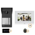 Golmar S5114/ART7 LITE ΚΙΤ Θυροτηλεόρασης 4 Διαμερισμάτων 2MP 120° RFID με Έγχρωμη Οθόνη 7" Τεχνολογία 2 Καλωδίων G2+