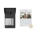 Golmar S5103/ART4 XLITE ΚΙΤ Θυροτηλεόρασης 3 Διαμερισμάτων 1MP 120° με Έγχρωμη Οθόνη 4.3" Τεχνολογία 2 Καλωδίων G2+