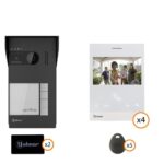 Golmar S5114/ART4 XLITE ΚΙΤ Θυροτηλεόρασης 4 Διαμερισμάτων 2MP 120° RFID με Έγχρωμη Οθόνη 4.3" Τεχνολογία 2 Καλωδίων G2+