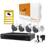 Golmar KIT-4BWIFI KIT Ασύρματου IP Καταγραφικού με 4 Κάμερες Bullet Εξωτερικού Χώρου 2MP, Σκληρό Δίσκο 2TB & Τροφοδοτικά