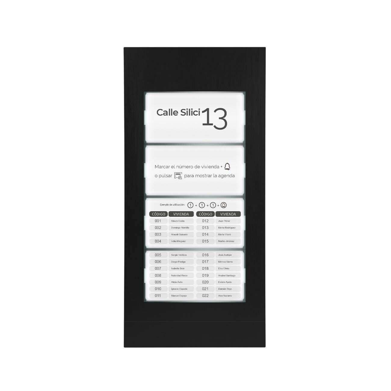 621027470-o1.jpg Golmar Sixty5 6502/INFO BLACK Panel Πληροφοριών για Όλες τις Μπουτονιέρες Sixty5 6502 Μαύρο - Image 1