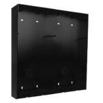 Golmar S7165/INFO BLACK Κουτί Επιφανειακής Στήριξης με Γείσο για Μπουτονιέρες Sixty5 6502 & 6502/INFO Μαζί Μαύρο