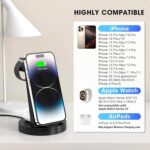 AXRed FC-18W Ασύρματος Φορτιστής 3 σε 1 για Smartphone, Ρολόι & Ακουστικά με USB-C 18W Max. - Image 3