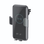 AXRed V8 Ασύρματος Φορτιστής Αυτοκινήτου Qi 15W για Smartphones & Tablets με USB-C, Στήριξη στους Αεραγωγούς Μαύρος