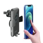 AXRed V8 Ασύρματος Φορτιστής Αυτοκινήτου Qi 15W για Smartphones & Tablets με USB-C, Στήριξη στους Αεραγωγούς Μαύρος - Image 3
