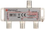 Opticum Διακλαδωτής TV & SAT 3 Eξόδων 5-2400MHz με Power Pass - Image 2