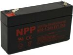 NPP Μπαταρία Μολύβδου 6V 1.2Ah 98x25x52mm Ακροδέκτες F1 4.8mm NP6-1.2Ah