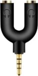 Adaptor για Διαχωρισμό Ήχου & Μικροφώνου από Πηγή με 1 Έξοδο Μαύρο Powertech CAB-J040
