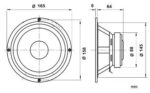 Gemini Μεγάφωνο Woofer Χαρτί 6.5" 60W RMS 8Ω Μαύρο GEM.60W 6,5 - Image 2