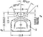 Microswitch TACT Πλοήγησης Menu Γωνία 8 Pin CCW/CCN/Push ON, 11.3x11.8x3mm SMT Xiejia MT012 - Image 2