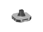 Microswitch TACT Πλοήγησης Menu 6 Pin & Push ON, SPST-NO 7.5x7.4x5mm SMT Xiejia MT008A