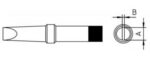 Weller PT B8 Μύτη Κολλητηριού 2.4mm 425°C Επίπεδη για τα Κολλητήρια TCP 12/TCP 24/TCP 42/FE 50M και για το Κολλητήρι TCPS του Σταθμού WTCP 51 - Image 2