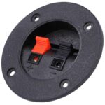 Τερματική Υποδοχή Ηχείων για Panel Φ75mm Μαύρη CT-2273