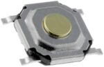 Microswitch TACT 4 Pin Push ON SPST-NO, 2.5N, SMT 5.2x5.2x1.5mm Ninigi TACTB-64K-F