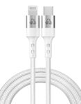 Powertech Καλώδιο Ταχείας Φόρτισης & Data USB-C σε Lightning 20W 1m Λευκό PTR-0127