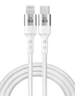 Powertech Καλώδιο Ταχείας Φόρτισης & Data USB-C σε Lightning 20W 1m Λευκό PTR-0127