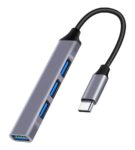 Powertech USB 3.0 Type-A Hub 4 Θυρών με Σύνδεση USB-C PT-1113