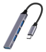 Powertech USB 3.0 Type-A Hub 4 Θυρών με Σύνδεση USB-C PT-1113