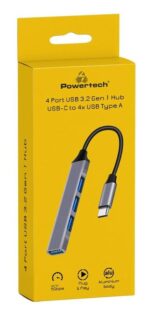 Powertech USB 3.0 Type-A Hub 4 Θυρών με Σύνδεση USB-C PT-1113 - Image 2