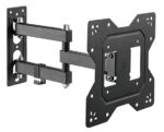 Βάση Τοίχου Powertech για TV έως 43" 30kg Max με Βραχίονα Μαύρη PT-1129
