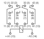 Ρελέ Ηλεκτρομαγνητικό 48VDC 5A 4 Επαφών N.C+N.O 11 Pin Λυχνίας Relpol R42014231048 - Image 2