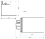 Ρελέ Ηλεκτρομαγνητικό 110VAC 10A 2 Επαφών N.O+N.C 8 Pin Λυχνίας Schrack MT226115 - Image 3