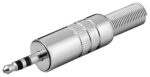 Βύσμα 3.5mm Stereo Αρσενικό Μεταλλικό Καλωδίου Goobay 11017