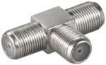 Adaptor F Θηλυκό σε 2x F Θηλυκά Μεταλλικό Goobay 11848